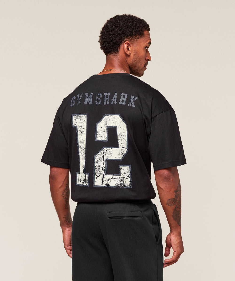 Collegiate Graphic T-shirt Black