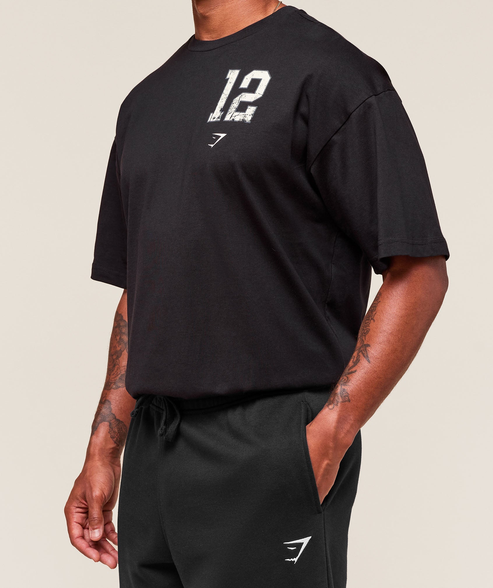 Collegiate Graphic T-shirt Black