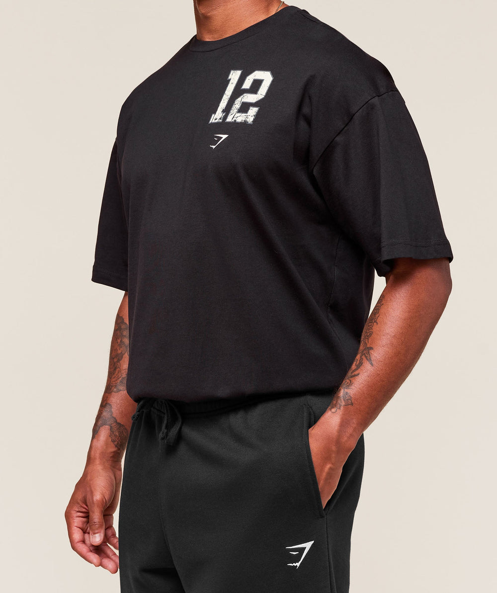 Collegiate Graphic T-shirt Black