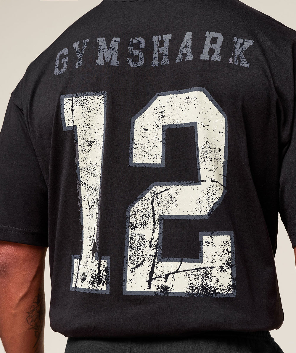 Collegiate Graphic T-shirt Black