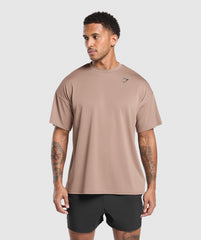 Oversized Performance T-Shirt Mocha Mauve