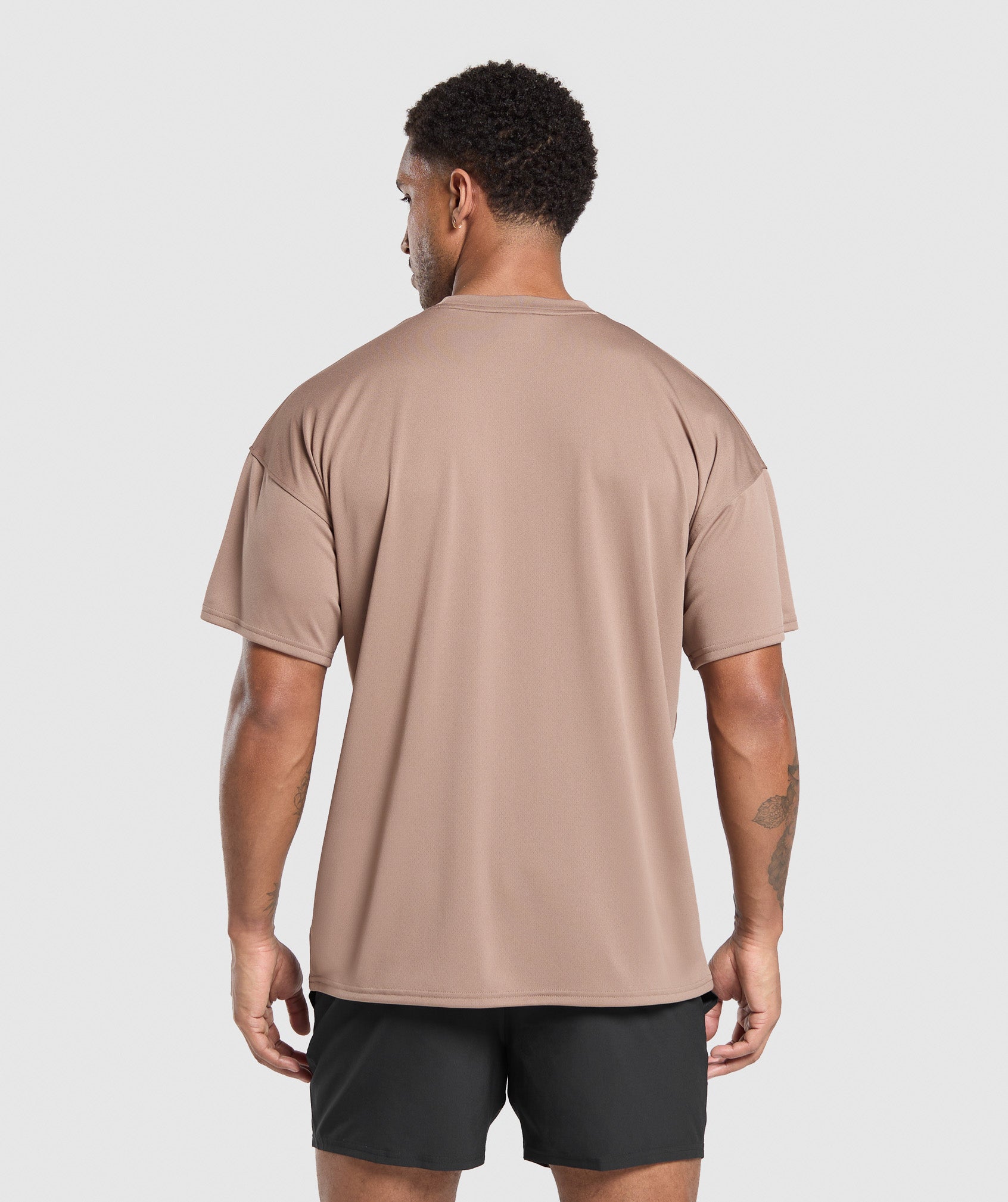 Oversized Performance T-Shirt Mocha Mauve