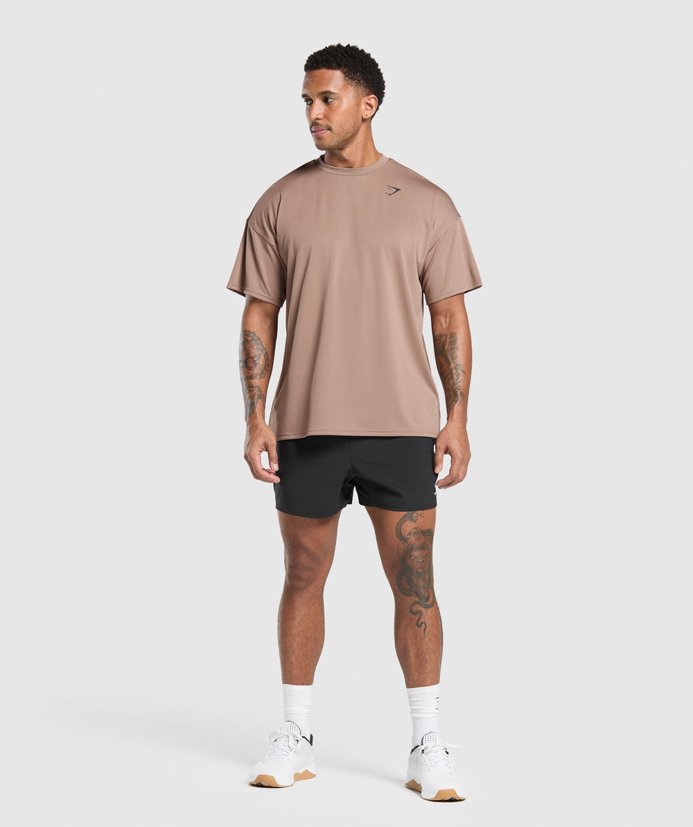 Oversized Performance T-Shirt Mocha Mauve