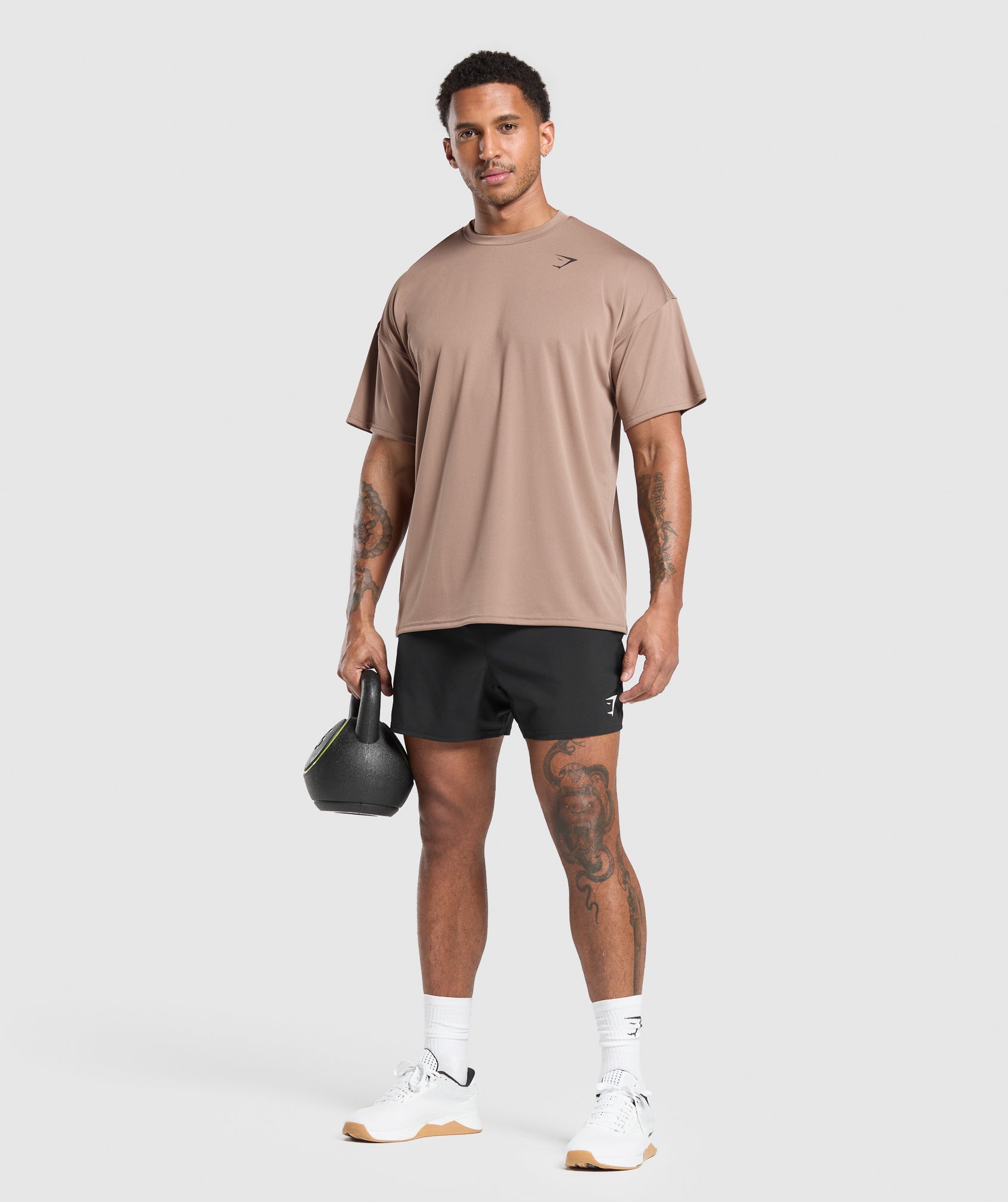 Oversized Performance T-Shirt Mocha Mauve