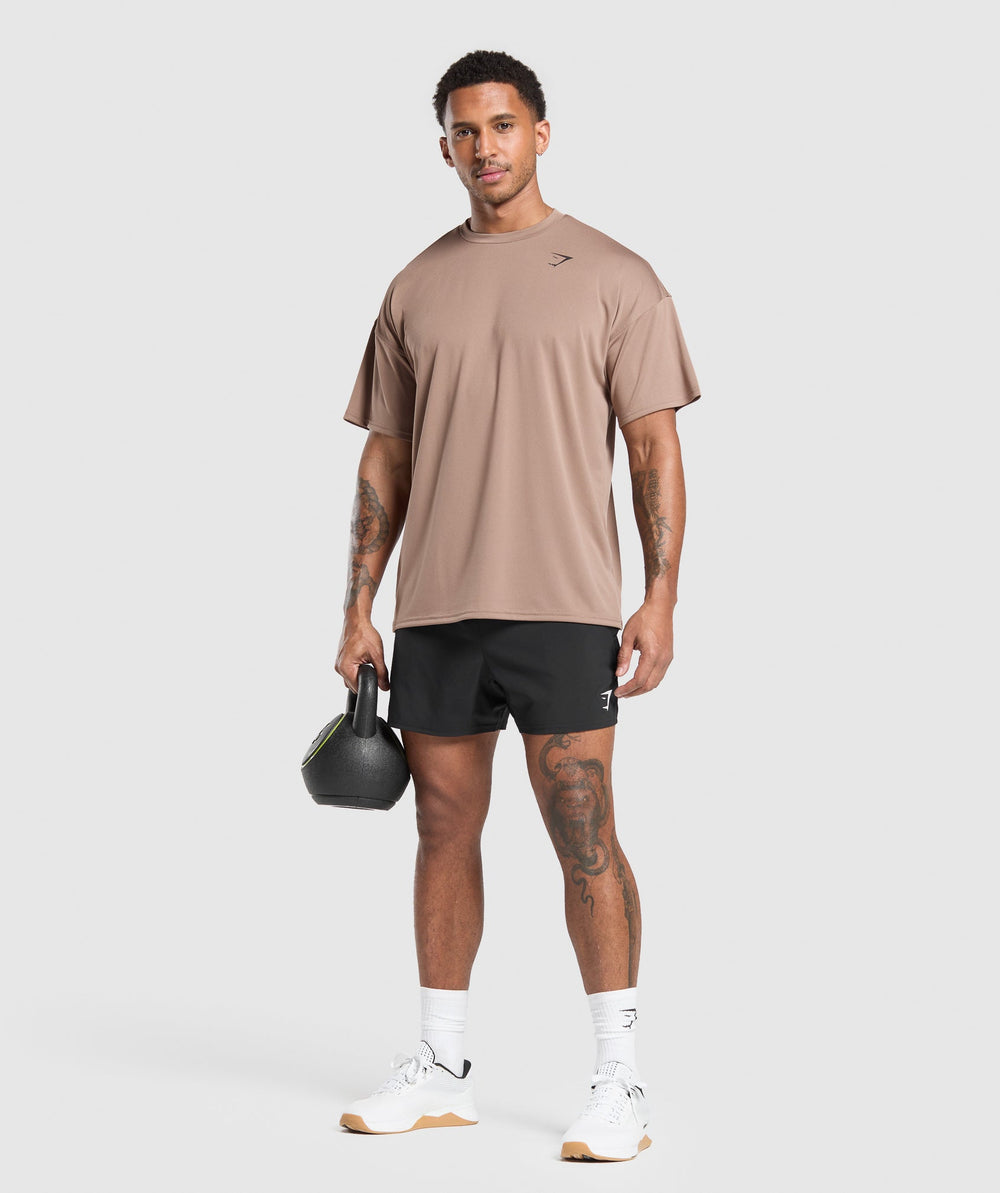 Oversized Performance T-Shirt Mocha Mauve