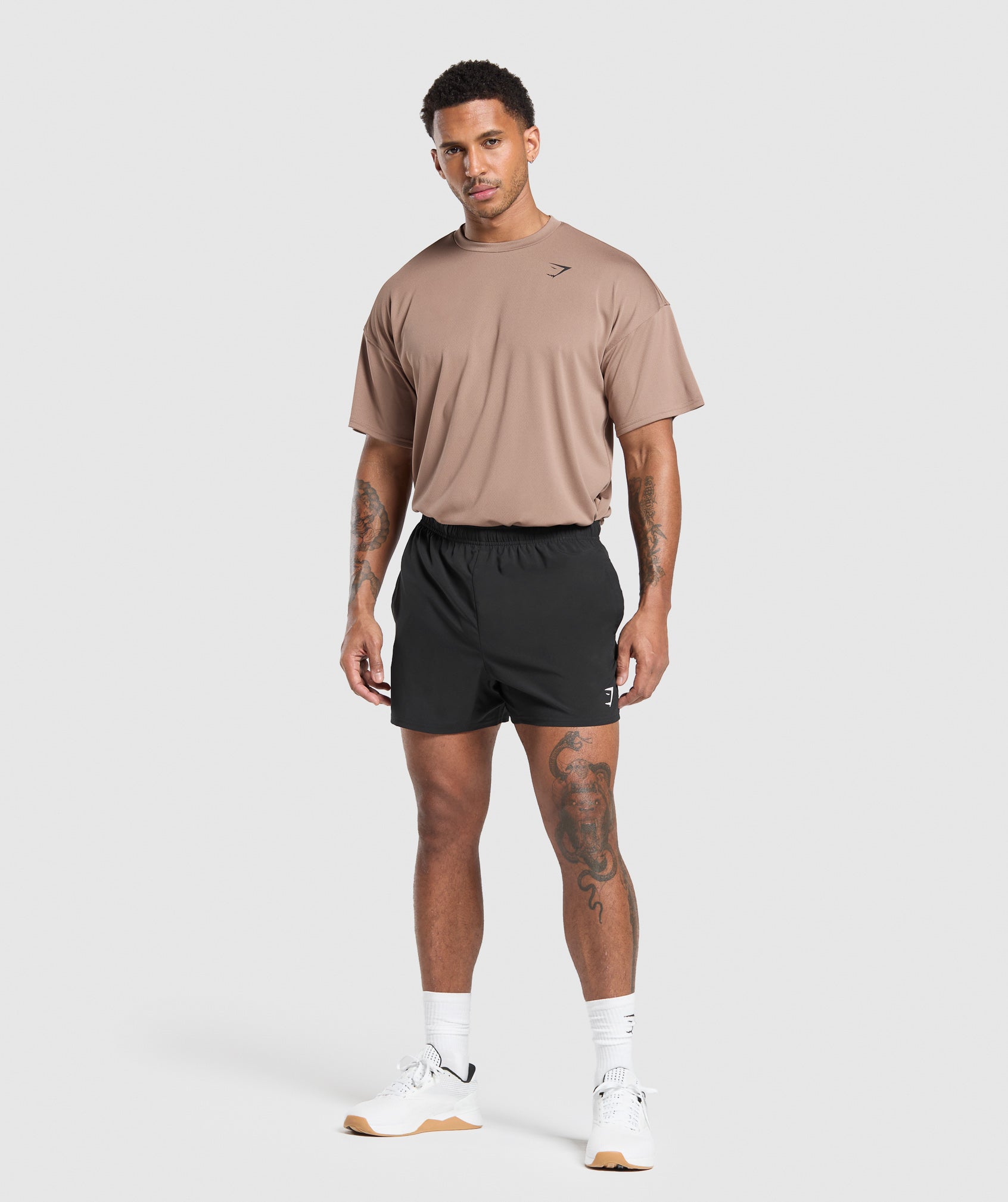 Oversized Performance T-Shirt Mocha Mauve
