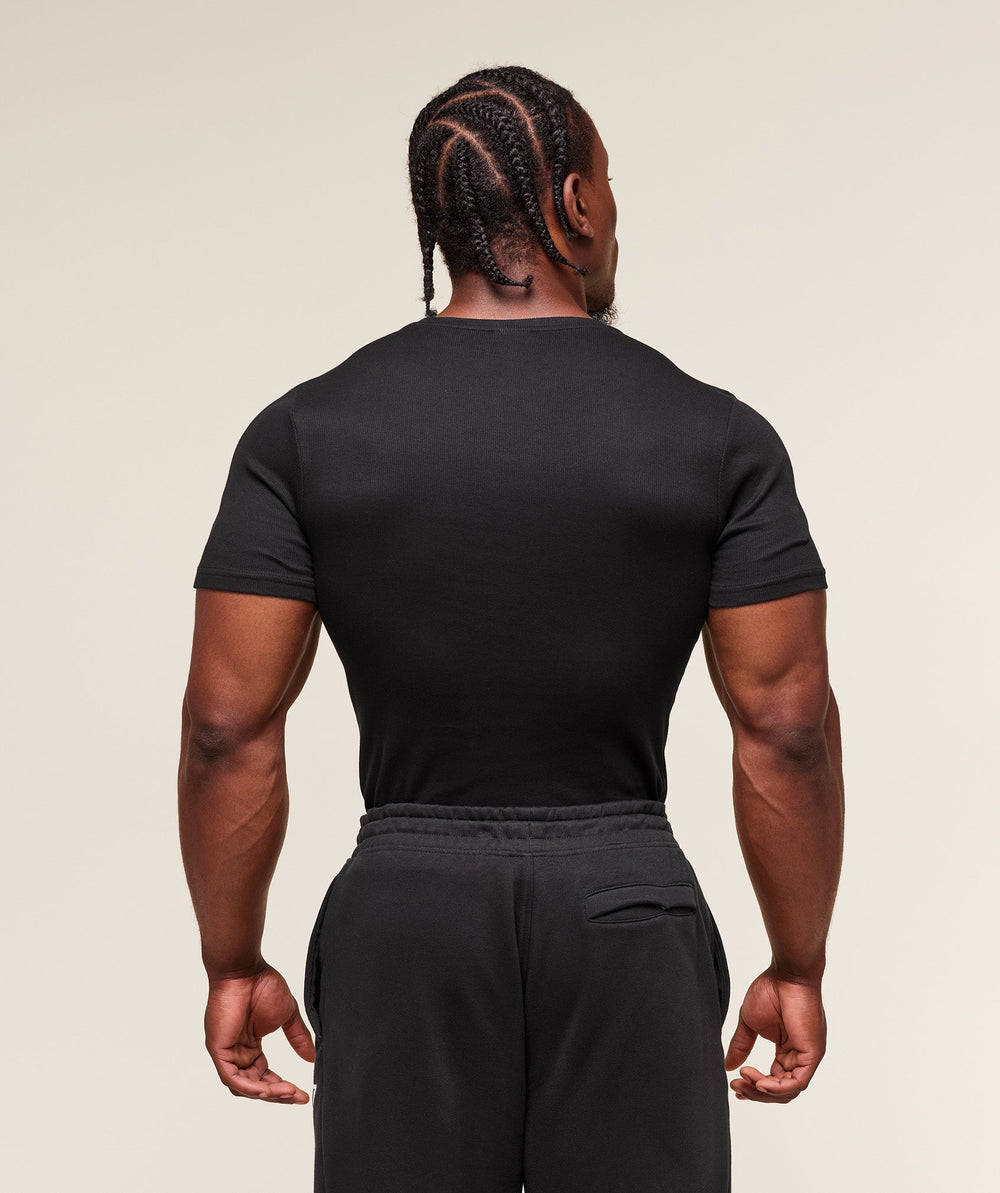 Legacy Ribbed T-Shirt Black