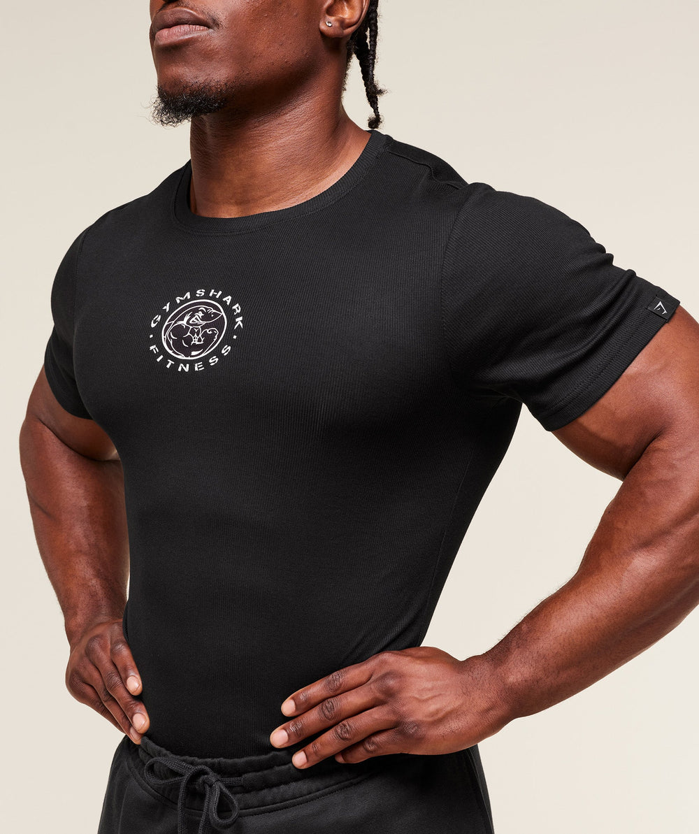 Legacy Ribbed T-Shirt Black