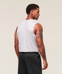 Worn Graphic Tank Light Grey Core Marl