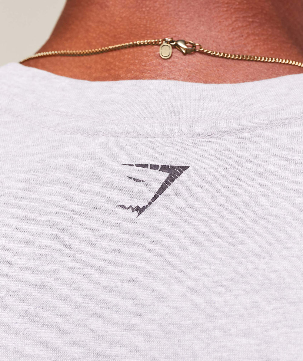 Worn Graphic Tank Light Grey Core Marl