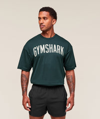 Worn Graphic T-Shirt Deep Petrol Blue