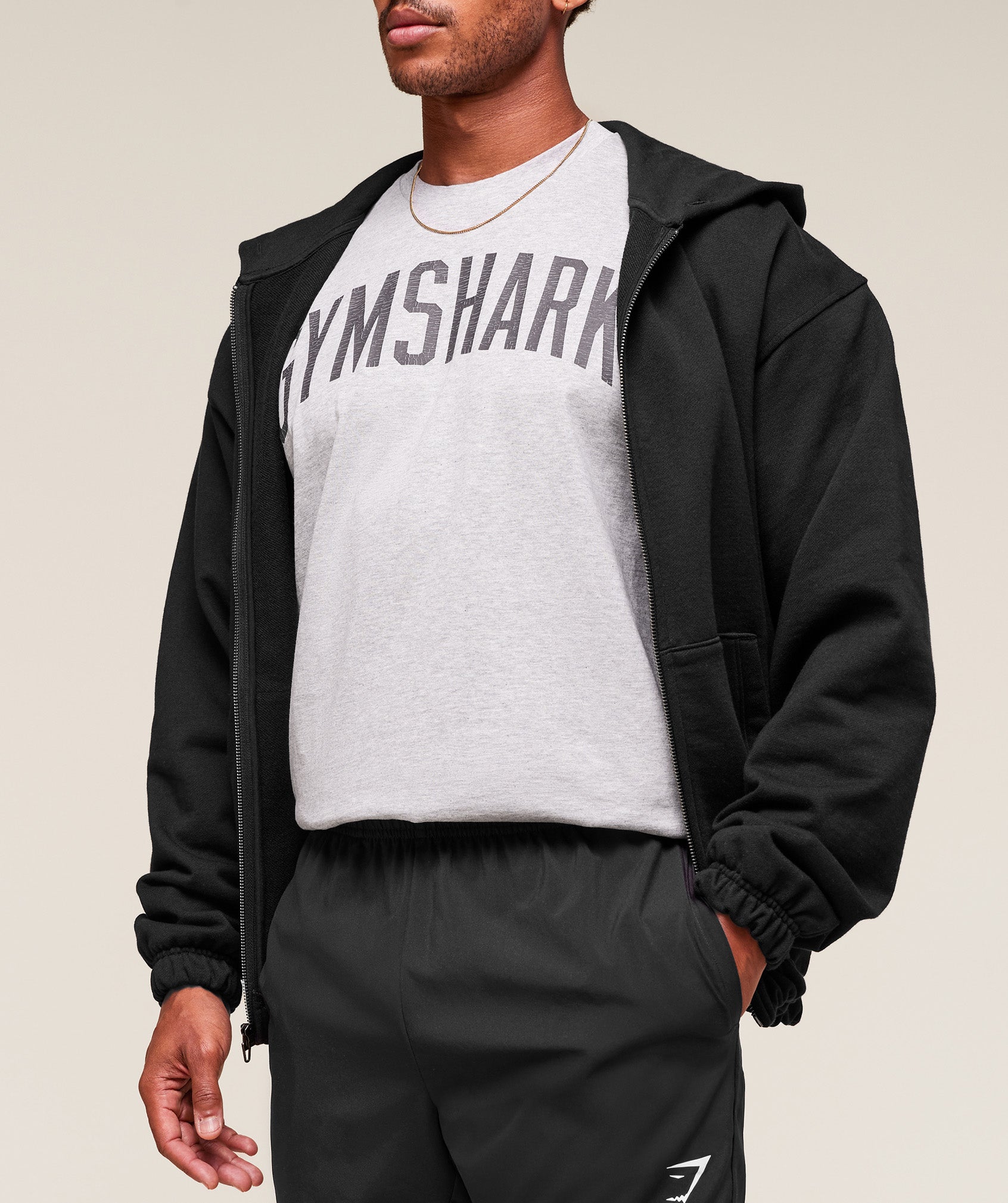 Worn Graphic T-Shirt Light Grey Core Marl