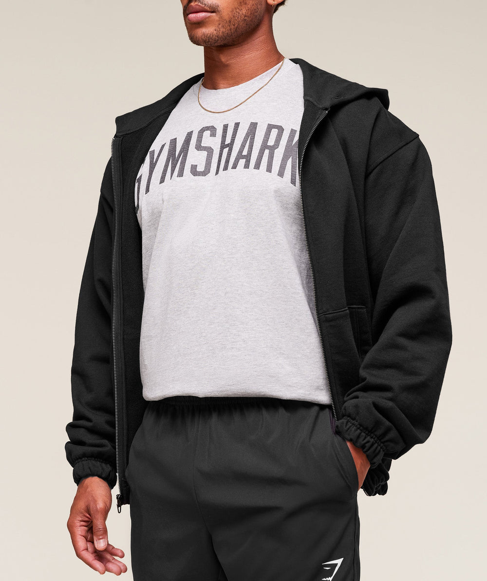 Worn Graphic T-Shirt Light Grey Core Marl