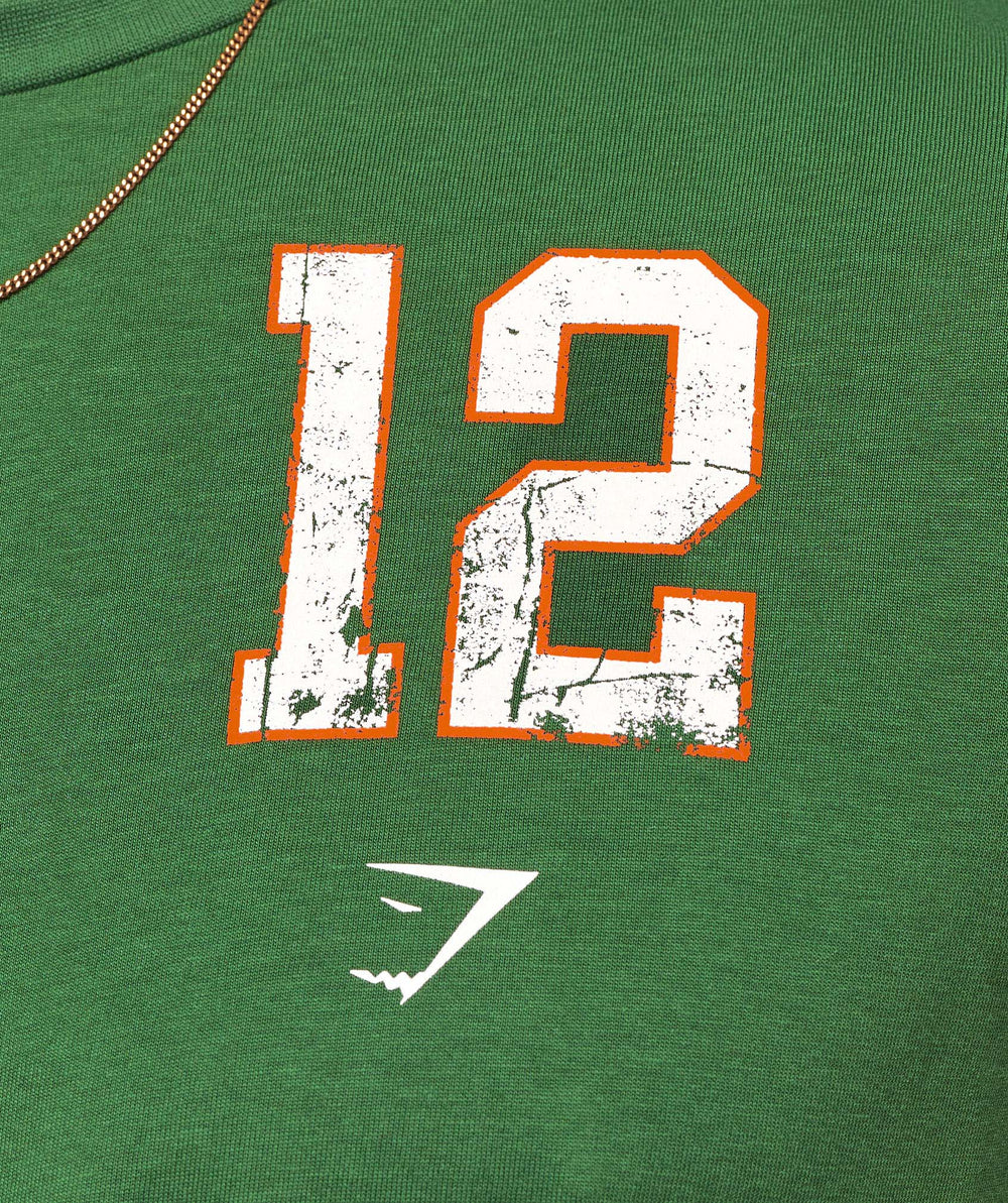 Collegiate Graphic T-shirt Athletic Green