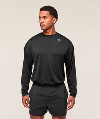 Arrival Oversized Long Sleeve T-Shirt Black