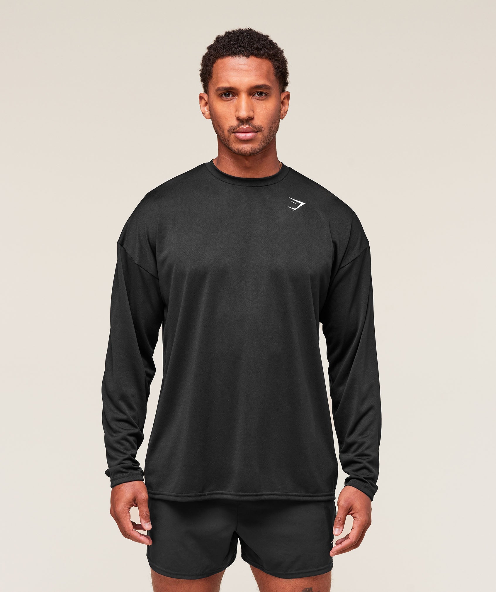 Arrival Oversized Long Sleeve T-Shirt Black