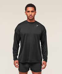 Arrival Oversized Long Sleeve T-Shirt Black