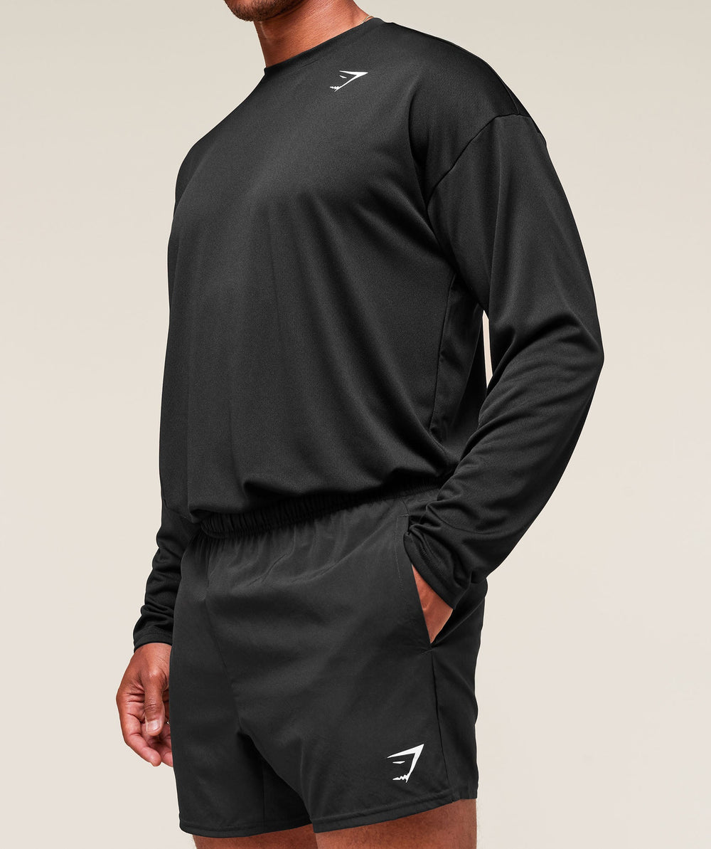 Arrival Oversized Long Sleeve T-Shirt Black