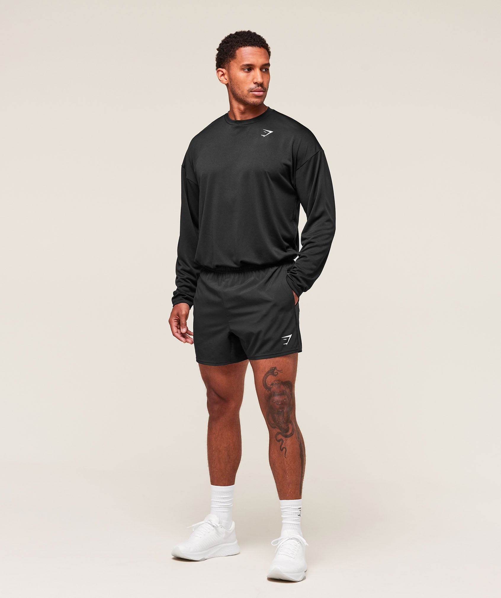 Arrival Oversized Long Sleeve T-Shirt Black