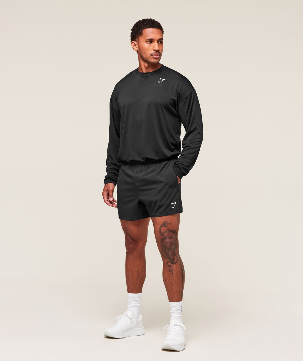 Arrival Oversized Long Sleeve T-Shirt Black
