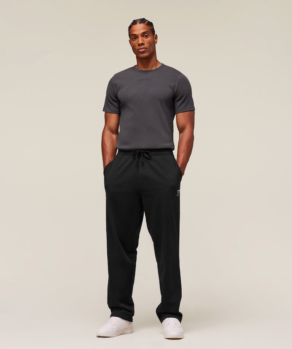 Premium Washed Ribbed T-Shirt Onyx Grey