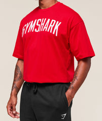 Worn Graphic T-Shirt Athletic Red