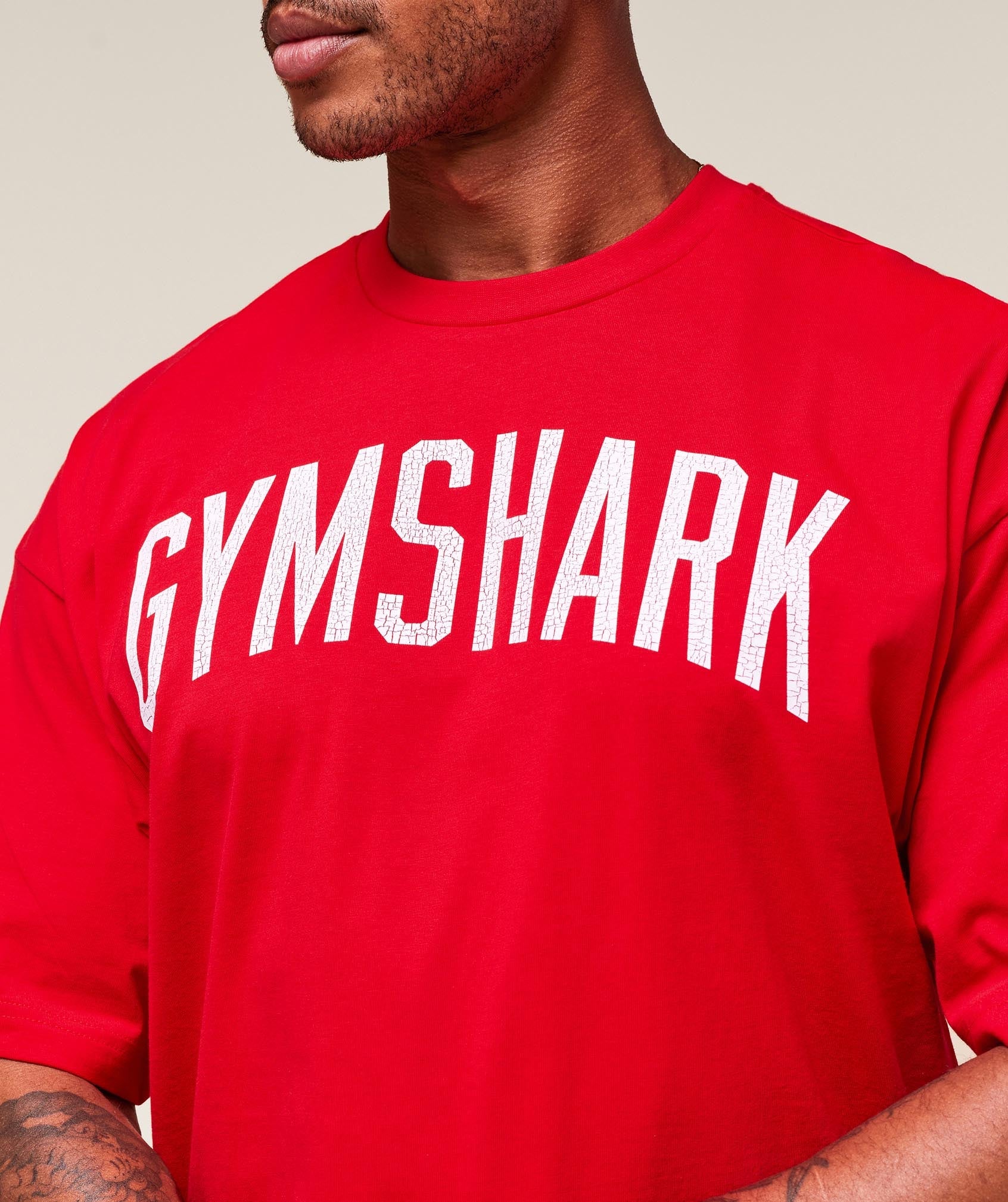 Worn Graphic T-Shirt Athletic Red