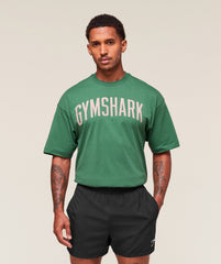 Worn Graphic T-Shirt Lift Green