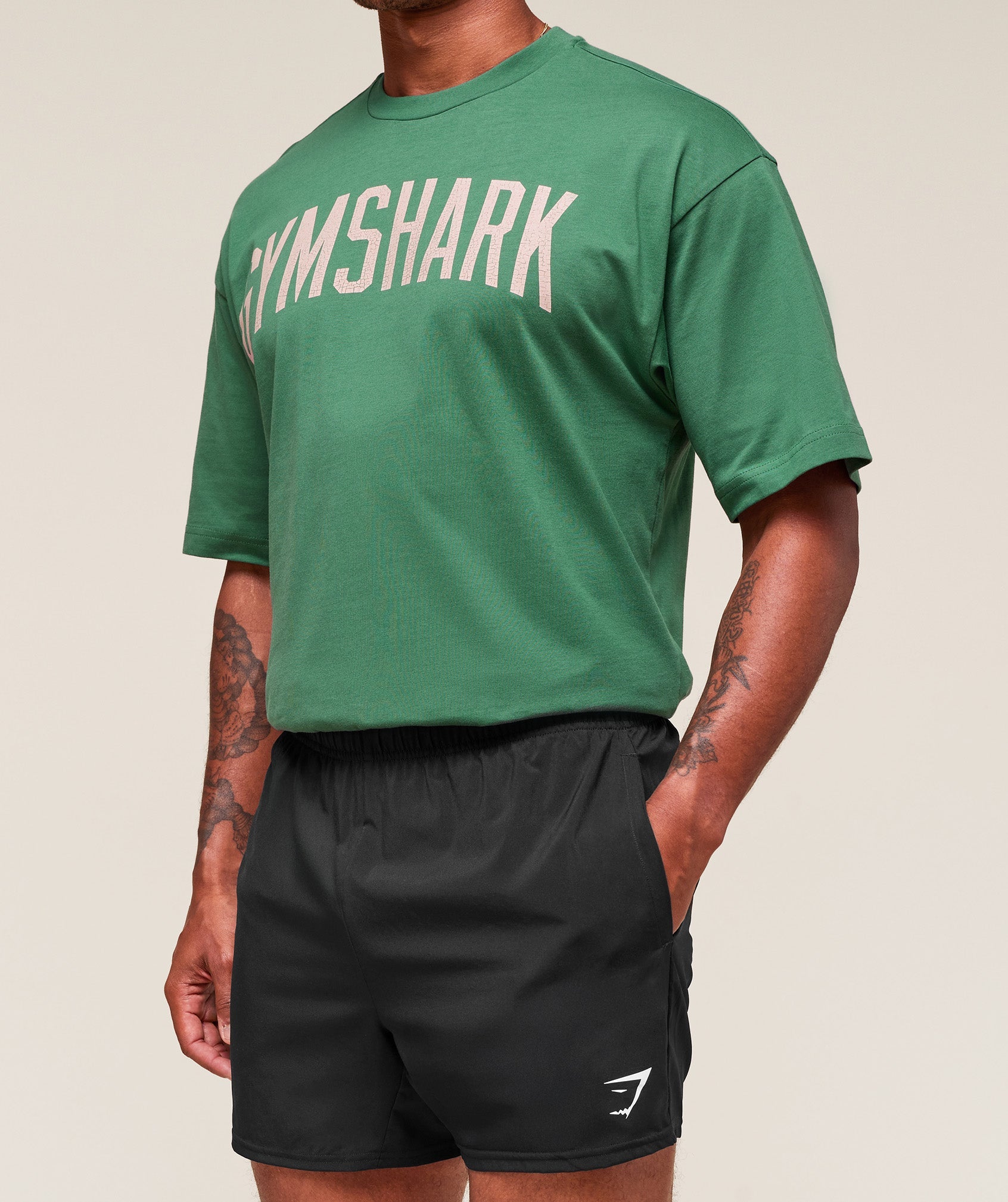 Worn Graphic T-Shirt Lift Green