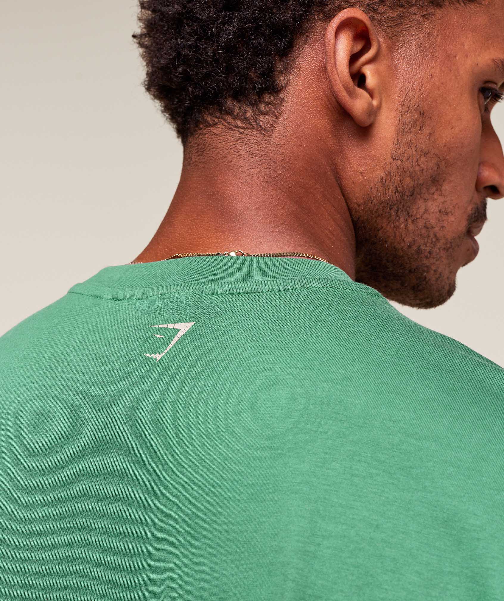 Worn Graphic T-Shirt Lift Green