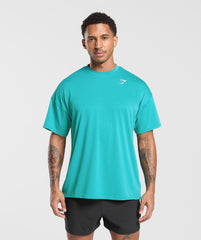 Oversized Performance T-Shirt Jewel Teal