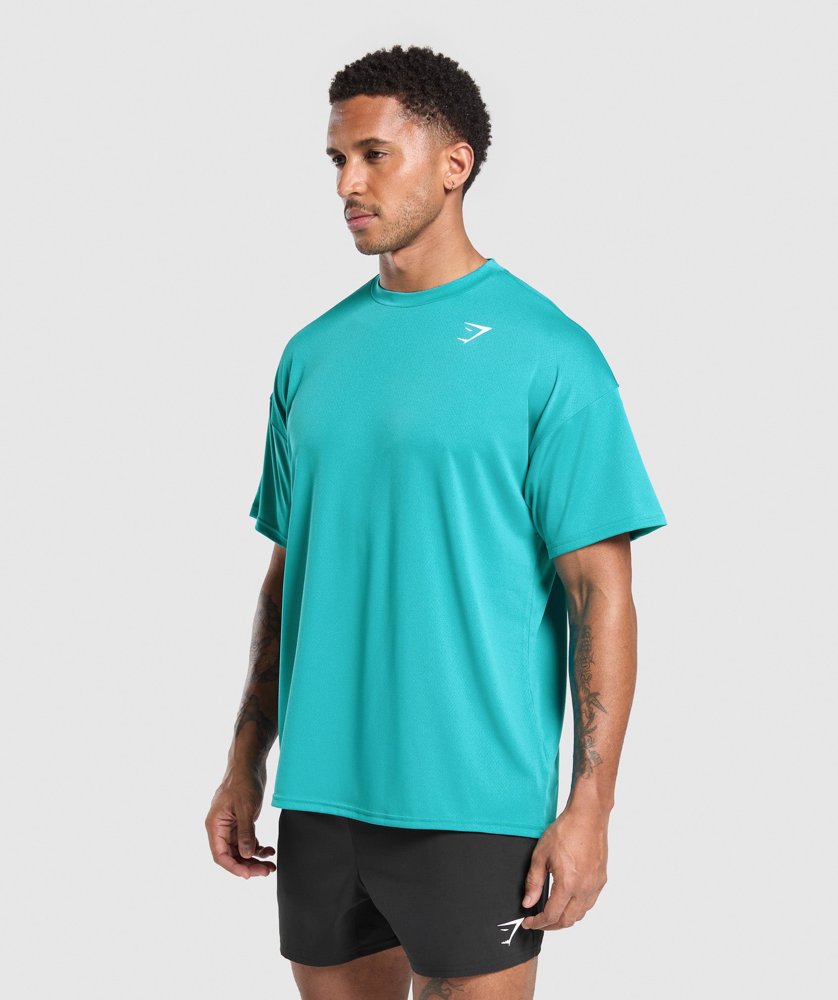 Oversized Performance T-Shirt Jewel Teal