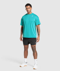 Oversized Performance T-Shirt Jewel Teal