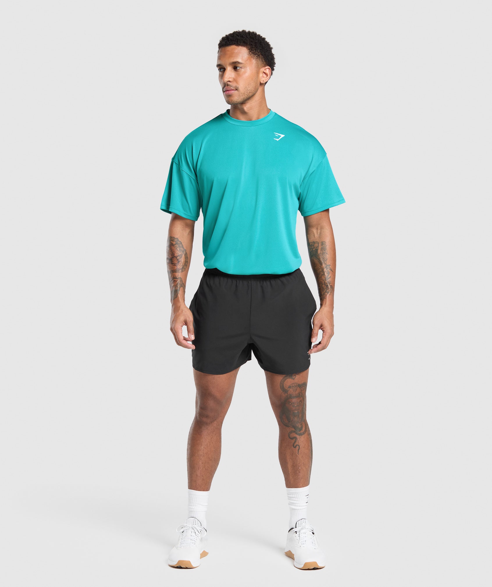 Oversized Performance T-Shirt Jewel Teal