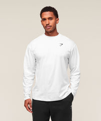 Essential Oversized Long Sleeve T-Shirt White