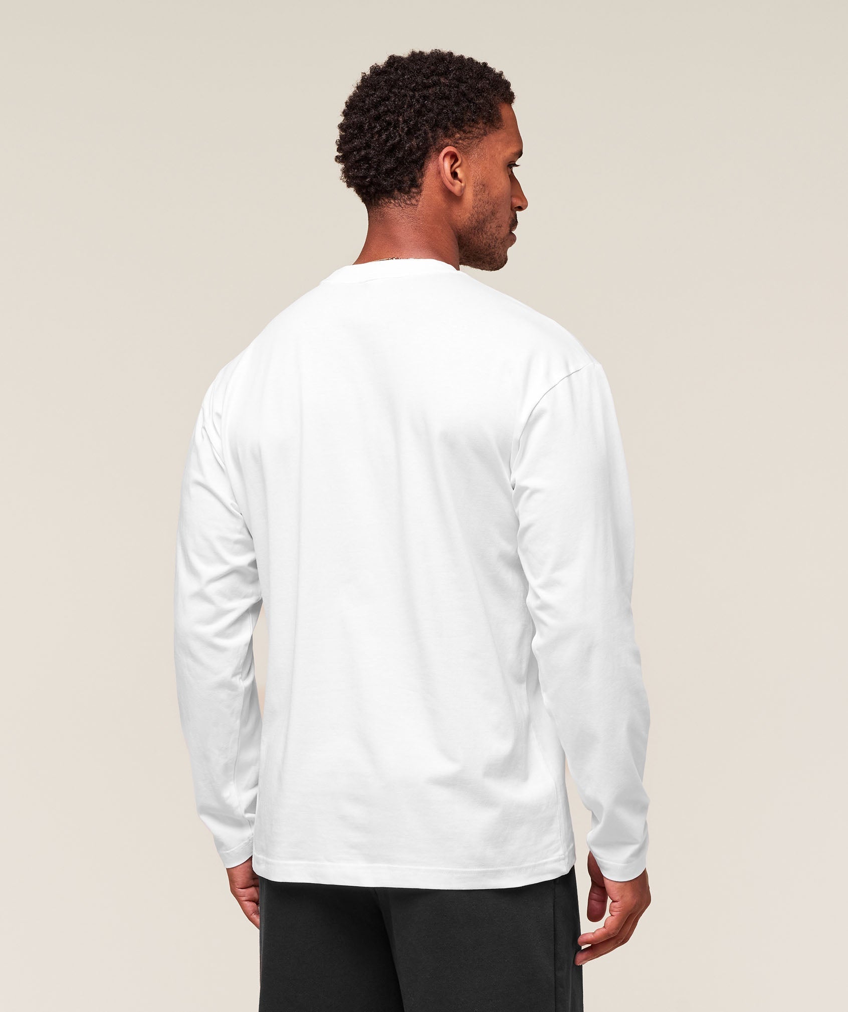 Essential Oversized Long Sleeve T-Shirt White