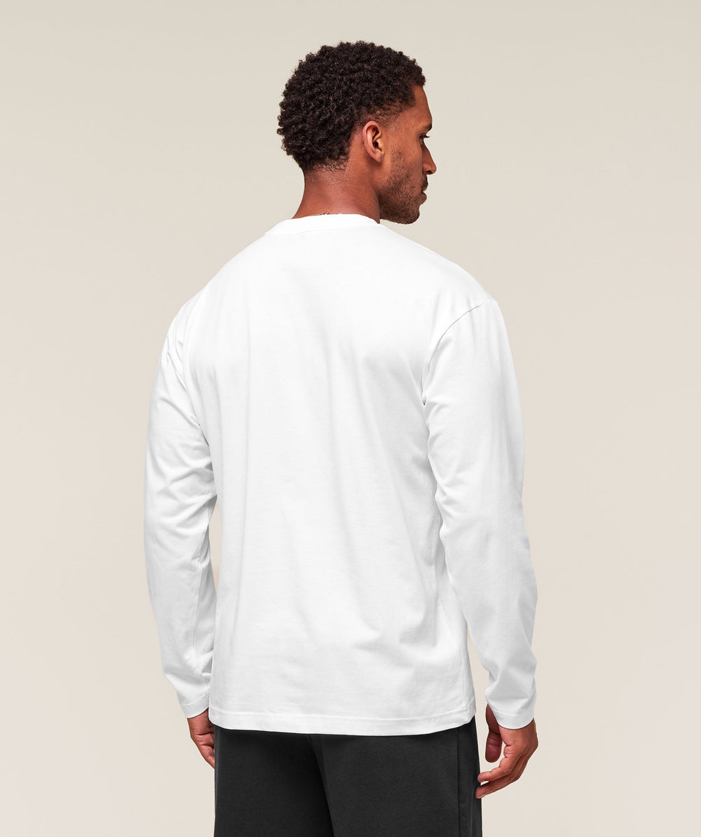 Essential Oversized Long Sleeve T-Shirt White