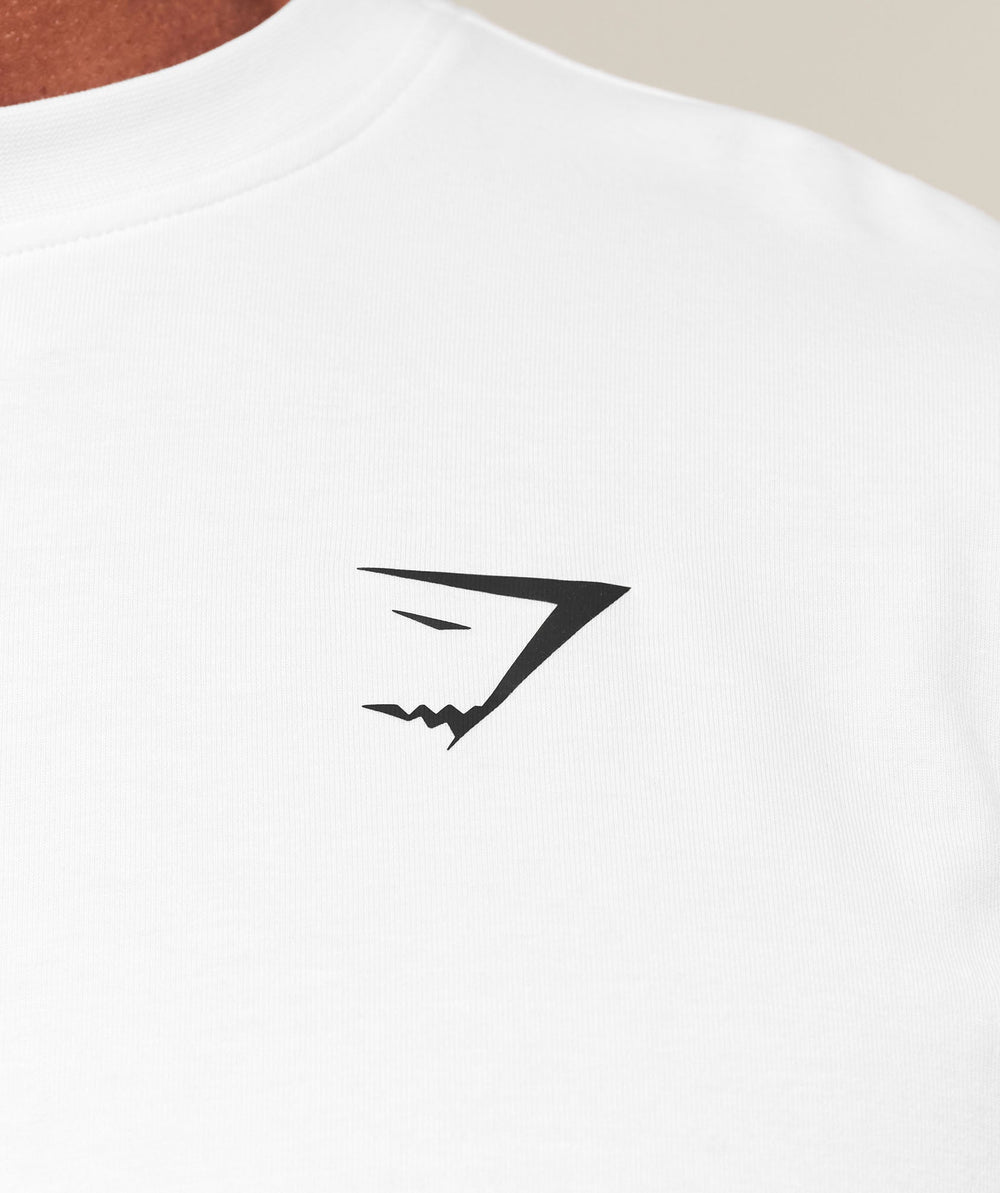 Essential Oversized Long Sleeve T-Shirt White