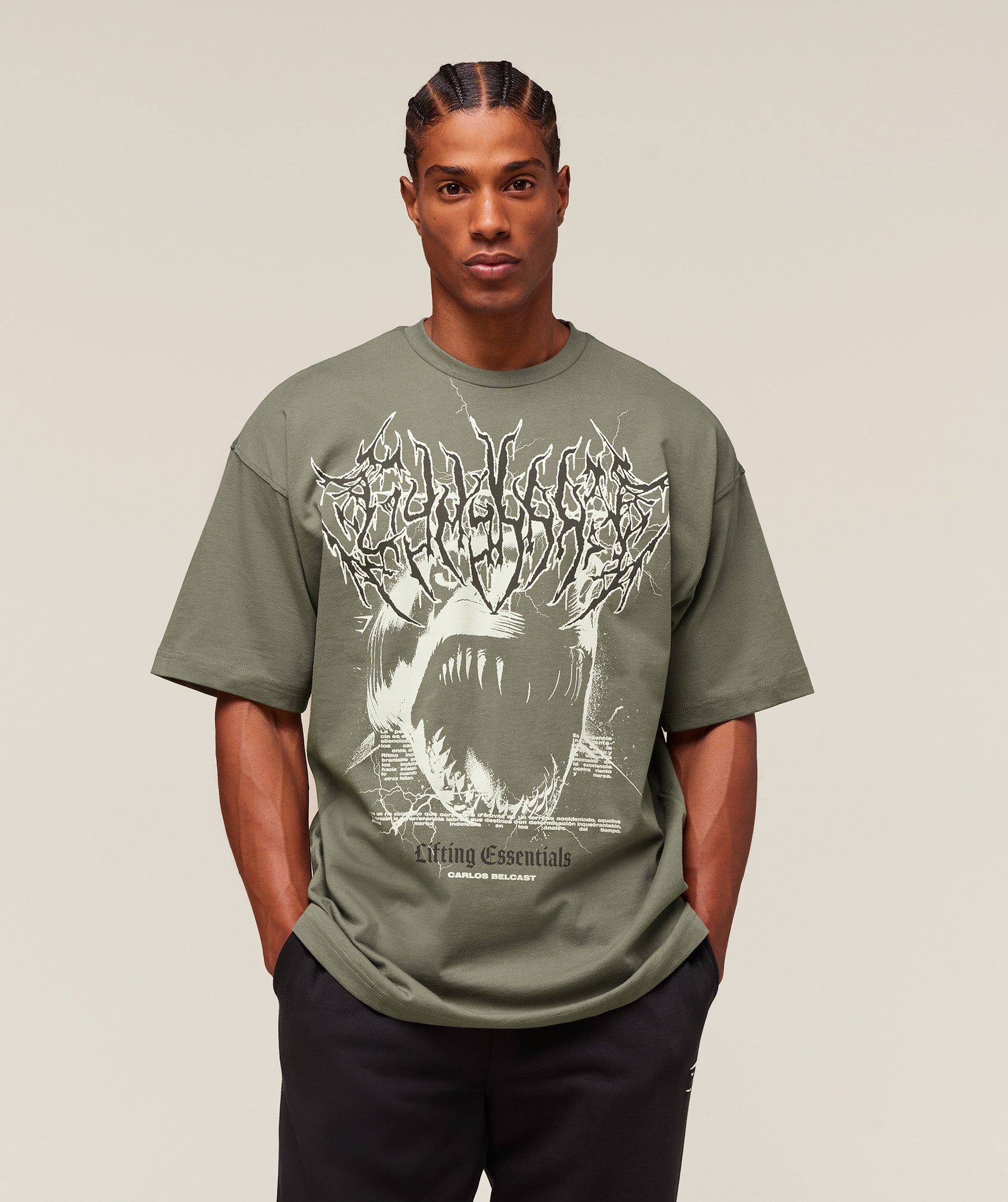 Carlos Belcast x Rest Day Essential T-Shirt Base Green