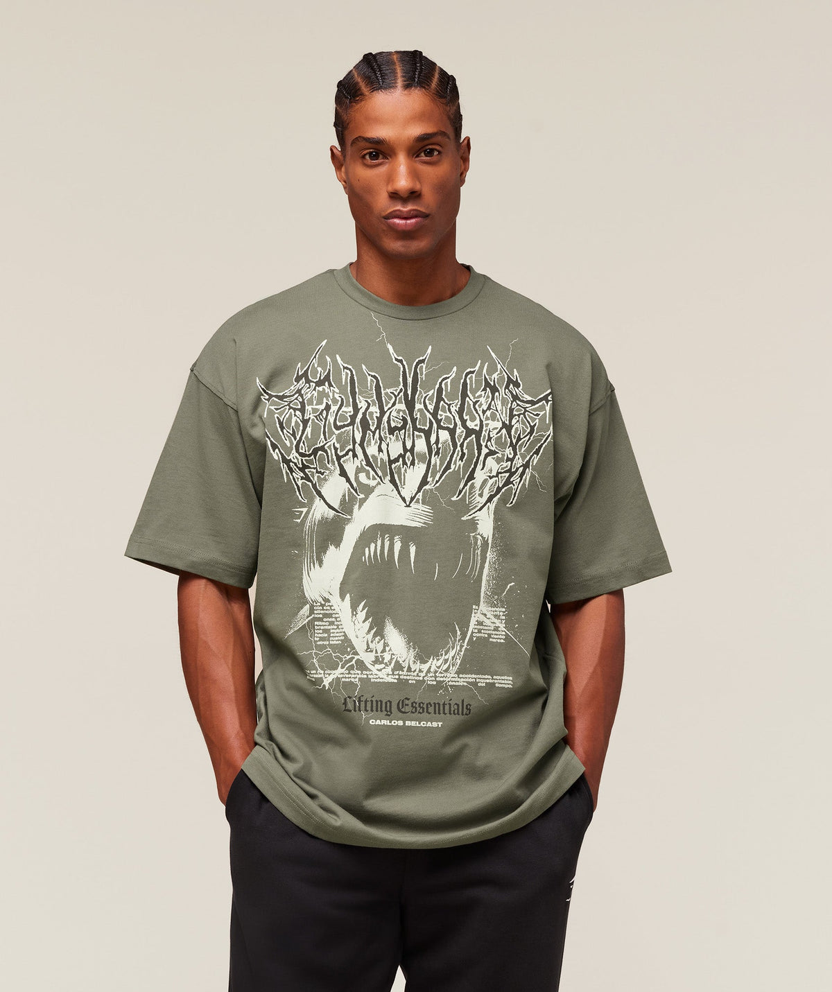 Carlos Belcast x Rest Day Essential T-Shirt Base Green