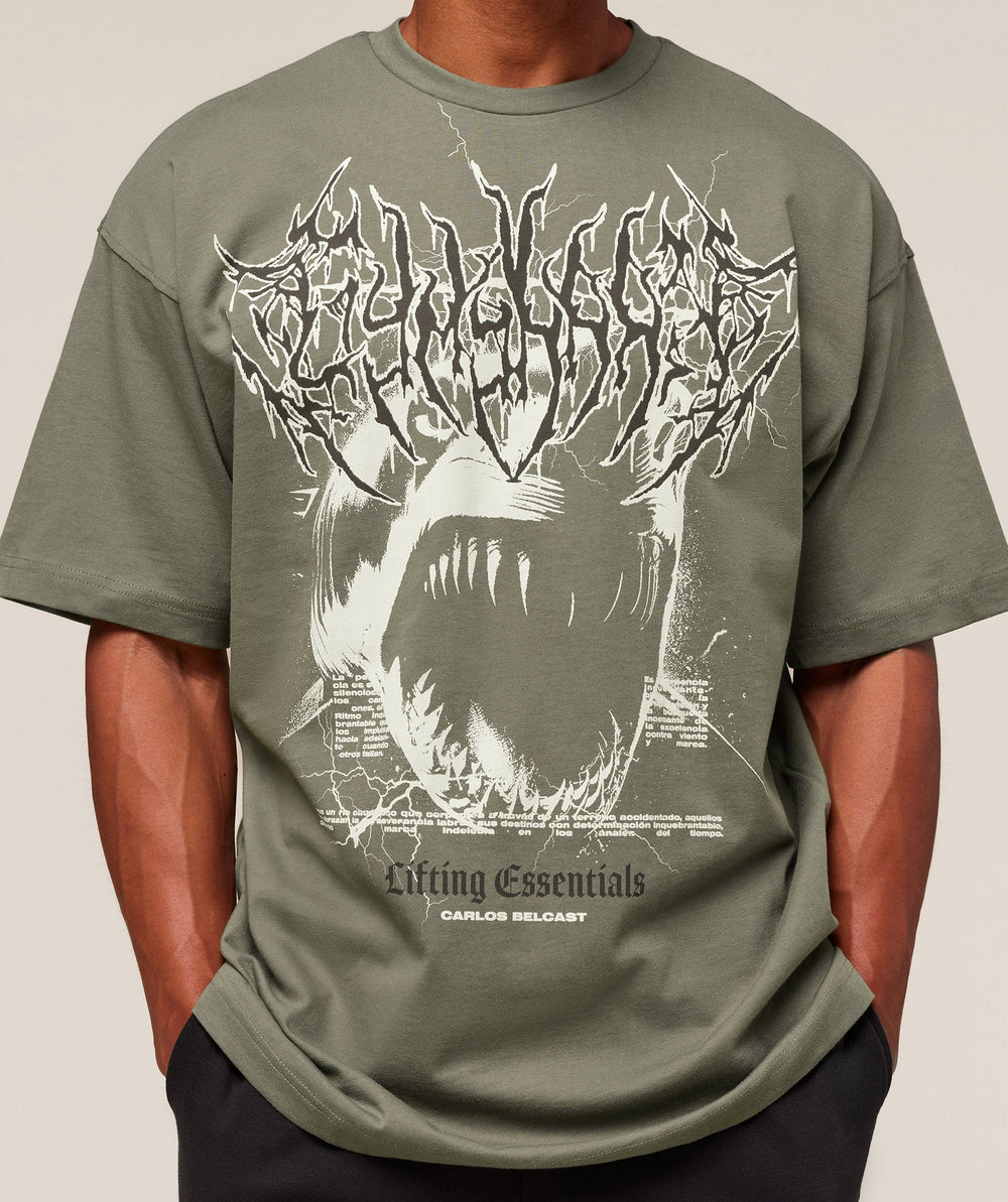 Carlos Belcast x Rest Day Essential T-Shirt Base Green
