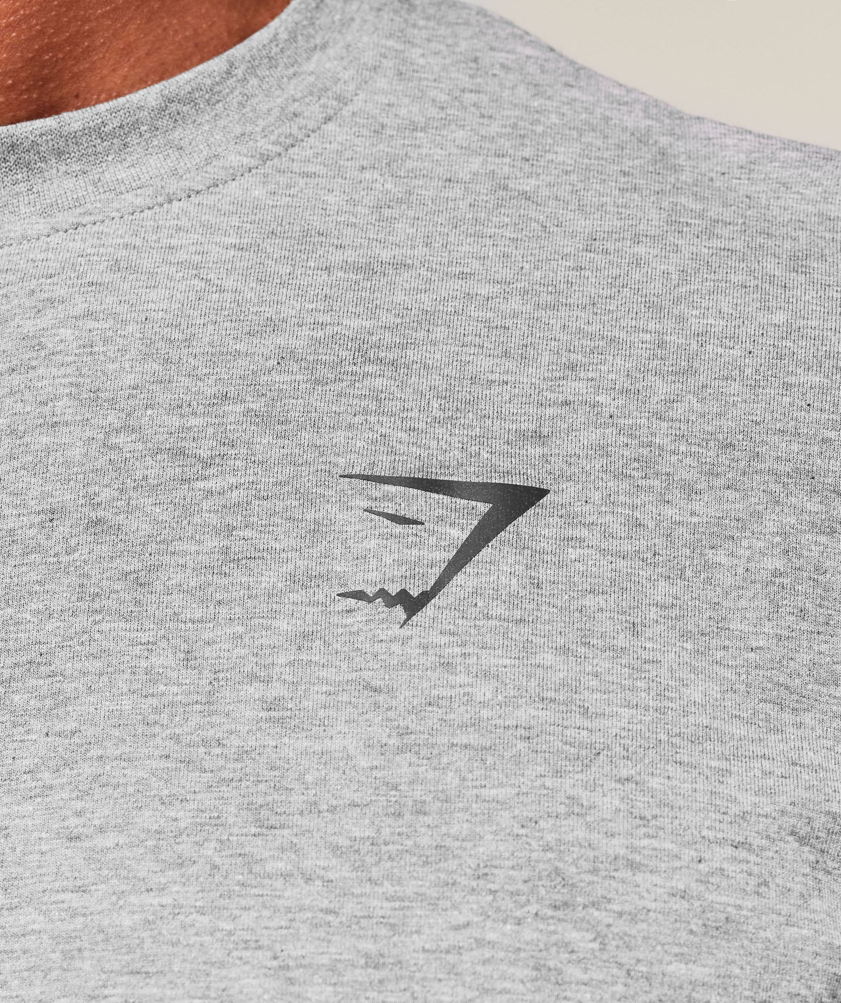 Essential Oversized Long Sleeve T-Shirt Charcoal Core Marl