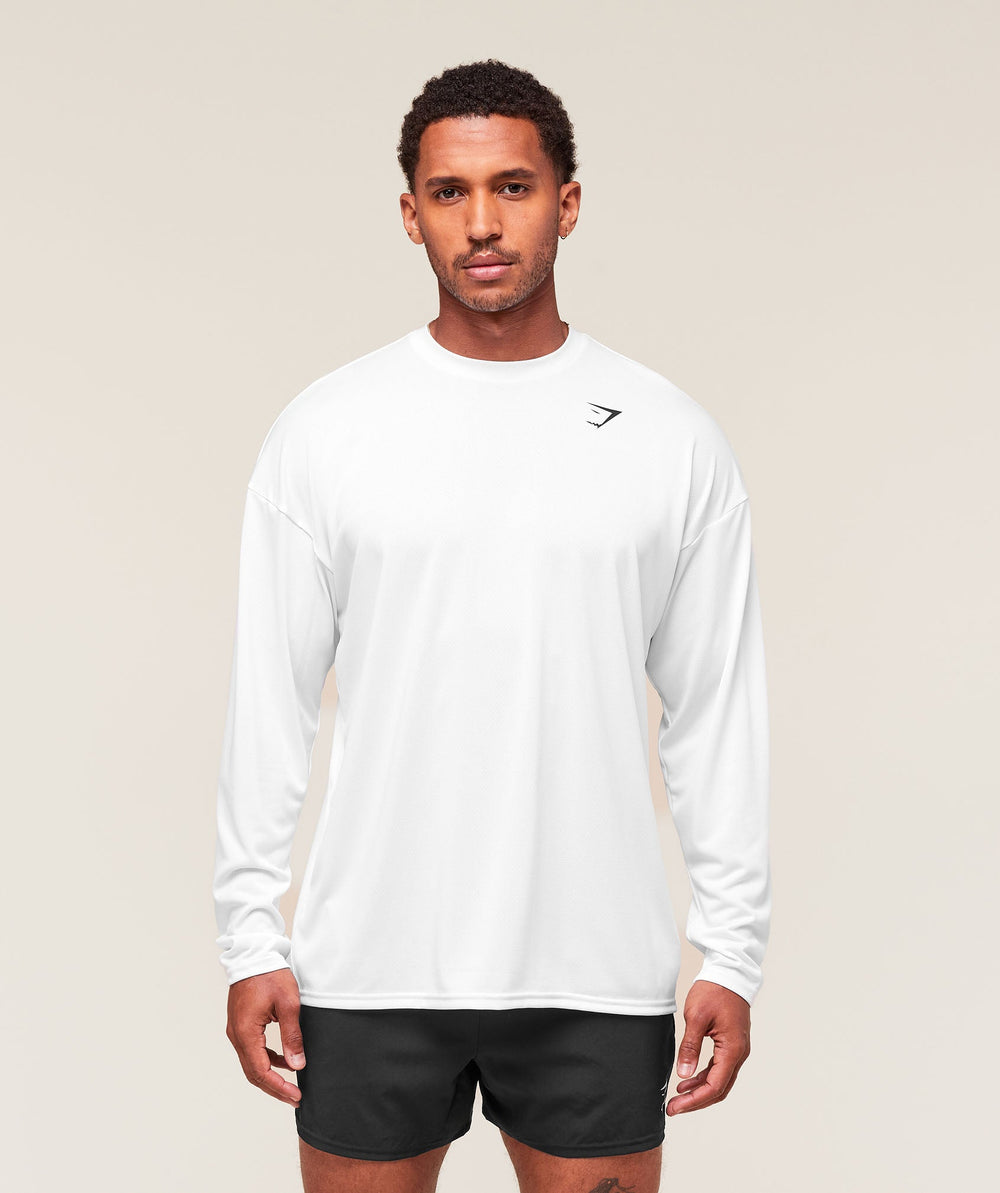 Arrival Oversized Long Sleeve T-Shirt White