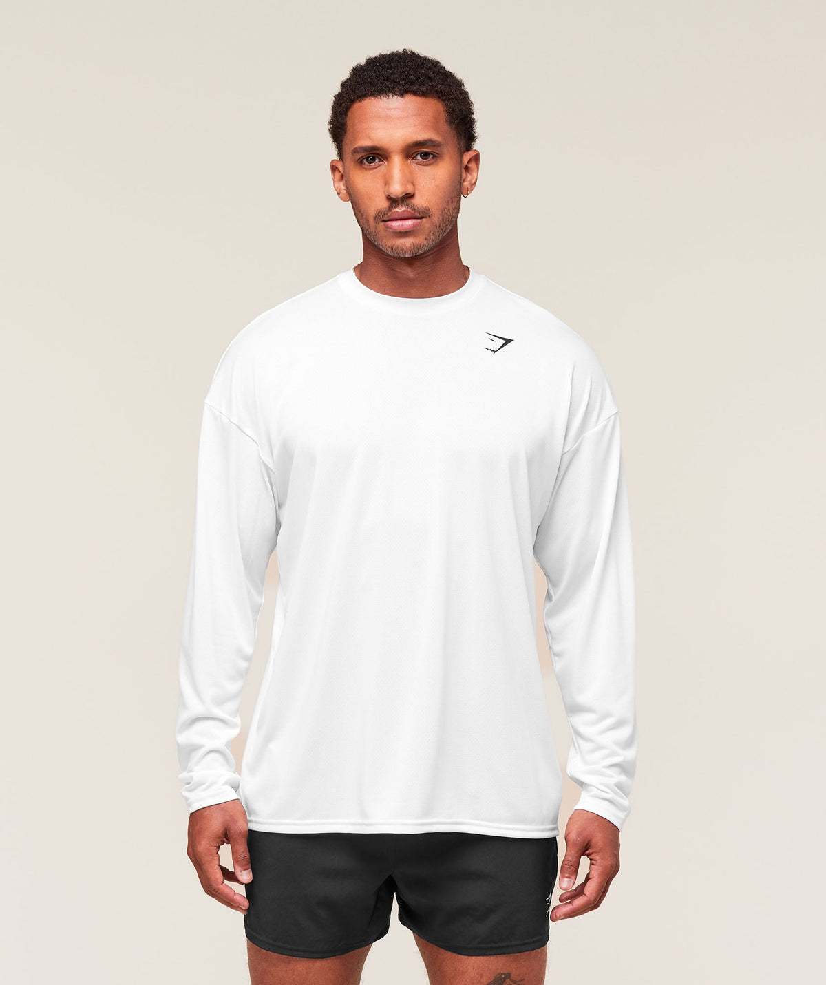 Arrival Oversized Long Sleeve T-Shirt White