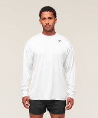 Arrival Oversized Long Sleeve T-Shirt White