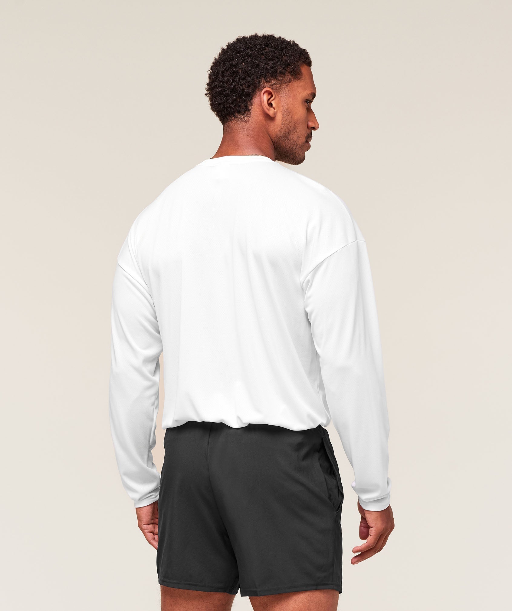 Arrival Oversized Long Sleeve T-Shirt White