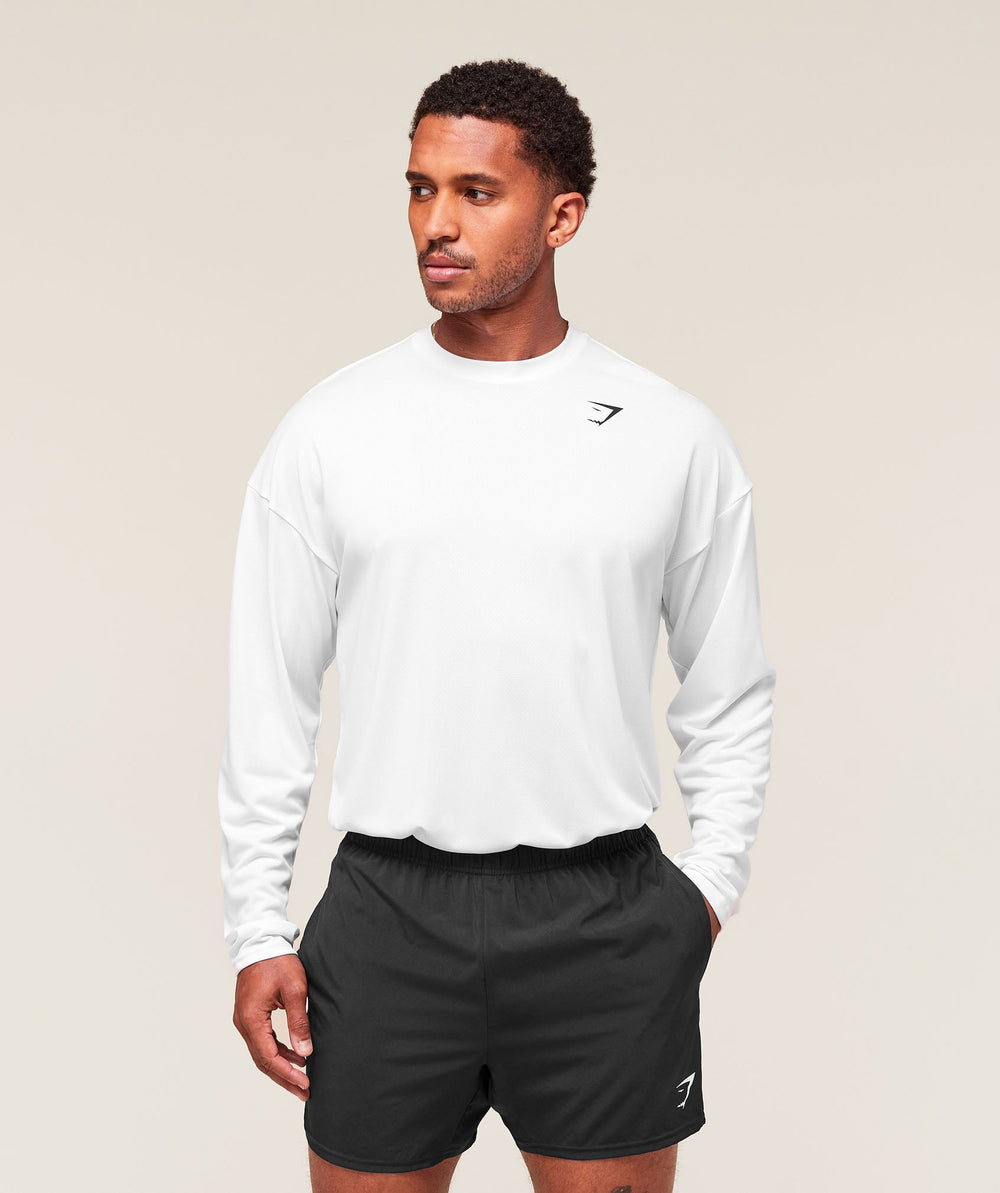 Arrival Oversized Long Sleeve T-Shirt White