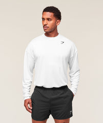 Arrival Oversized Long Sleeve T-Shirt White