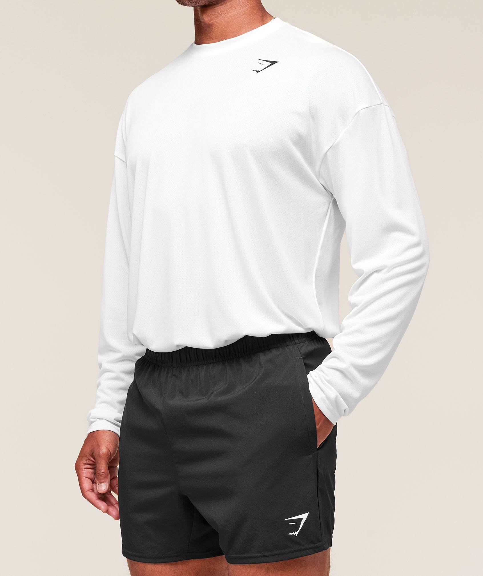 Arrival Oversized Long Sleeve T-Shirt White