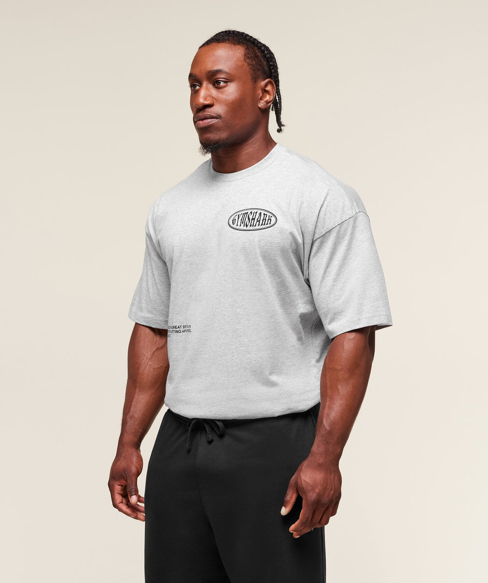 Authentic Lifting Apparel T-Shirt Light Grey Core Marl
